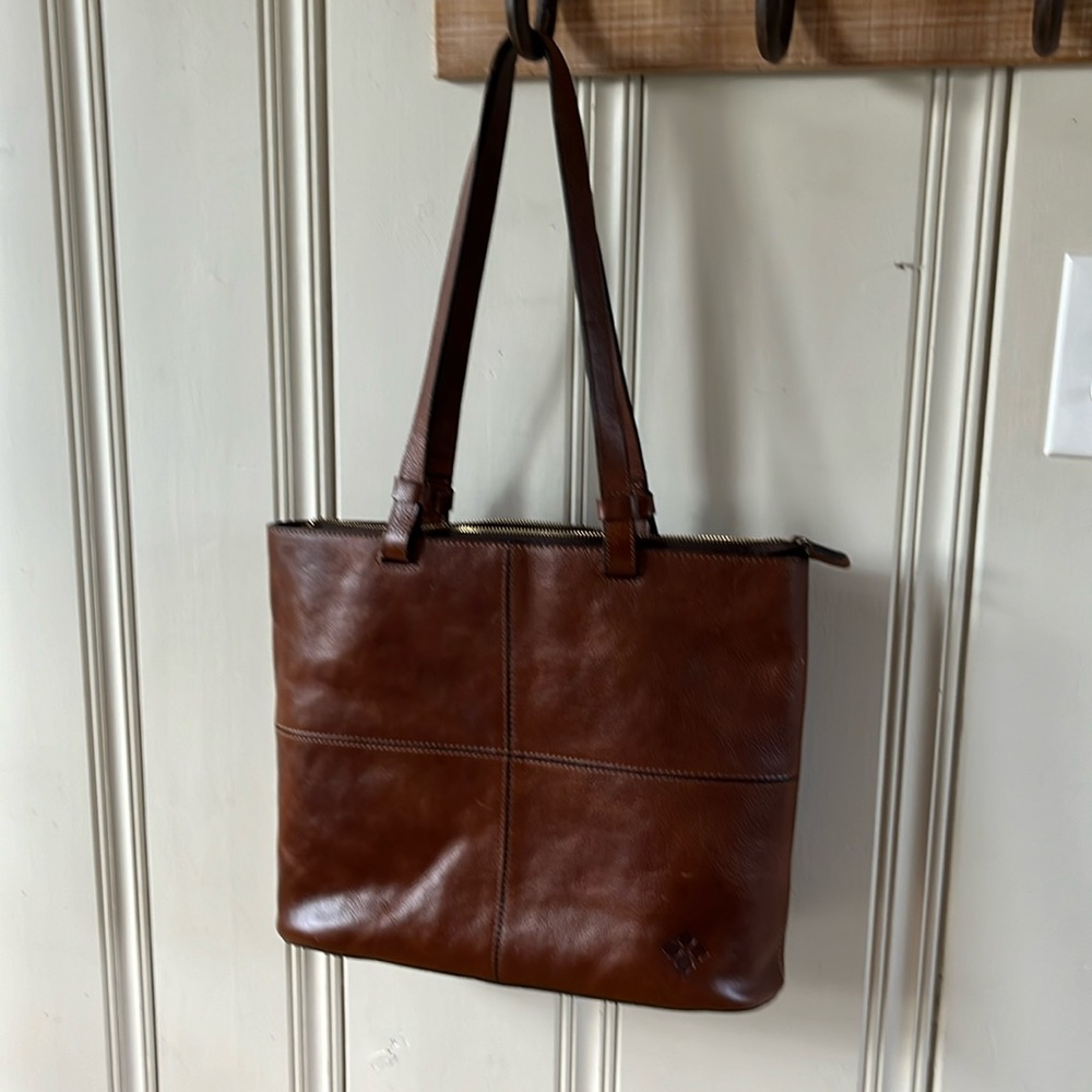 Patricia Nash brown leather tote NEW